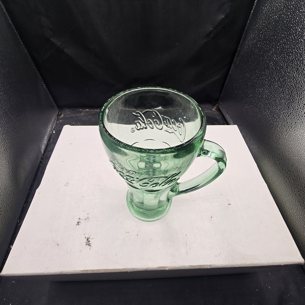 Coca Cola Green Glass Mug